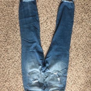 Distressed jeans